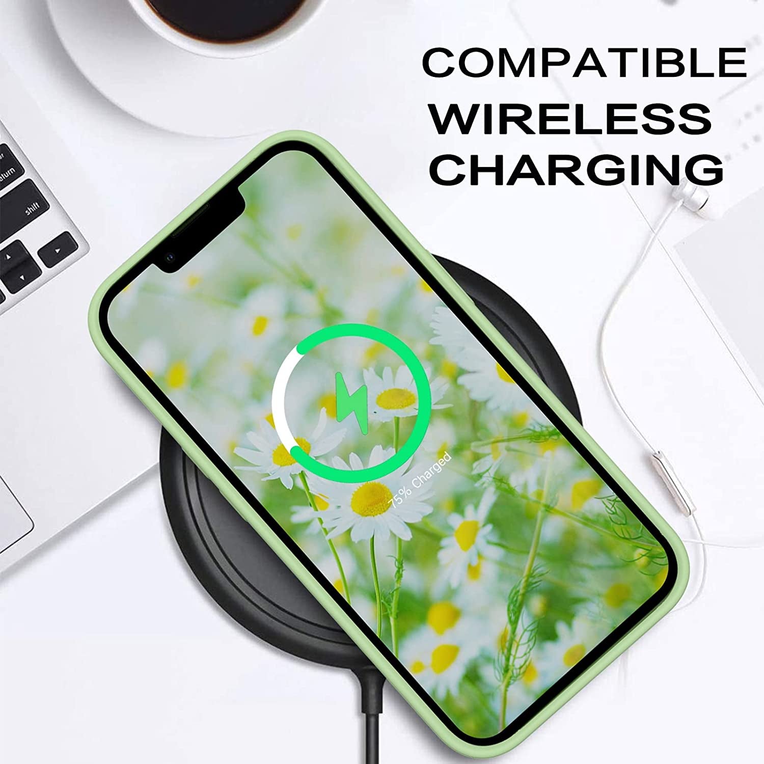 BENTOBEN Compatible with Iphone 14 Case, Liquid Silicone Gel Rubber Bumper Microfiber Lining Hard Back Shockproof Protective Phone Cover for Iphone 14 6.1", Matcha Green  BENTOBEN   