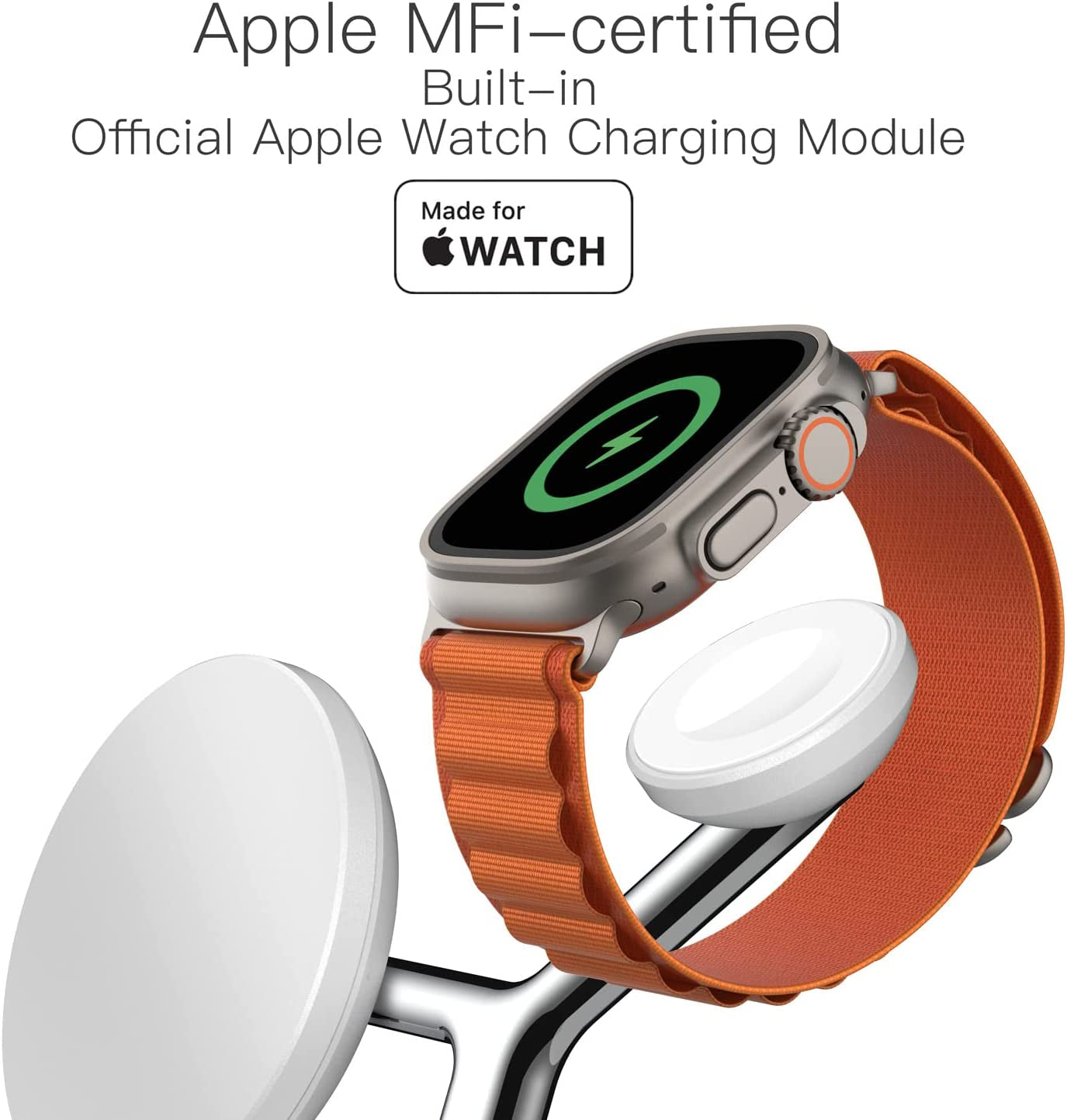 Wireless Charger,Zechin 5-In-1 Wireless Charging Station,Fast Wireless Charger Stand for Iphone 14/13/12/11/Pro/Max/Xs/Xr/X/8/Plus, for Apple Watch 7/6/5/4/3/2/SE, for Airpods 3/2/Pro(White)  ZECHIN   