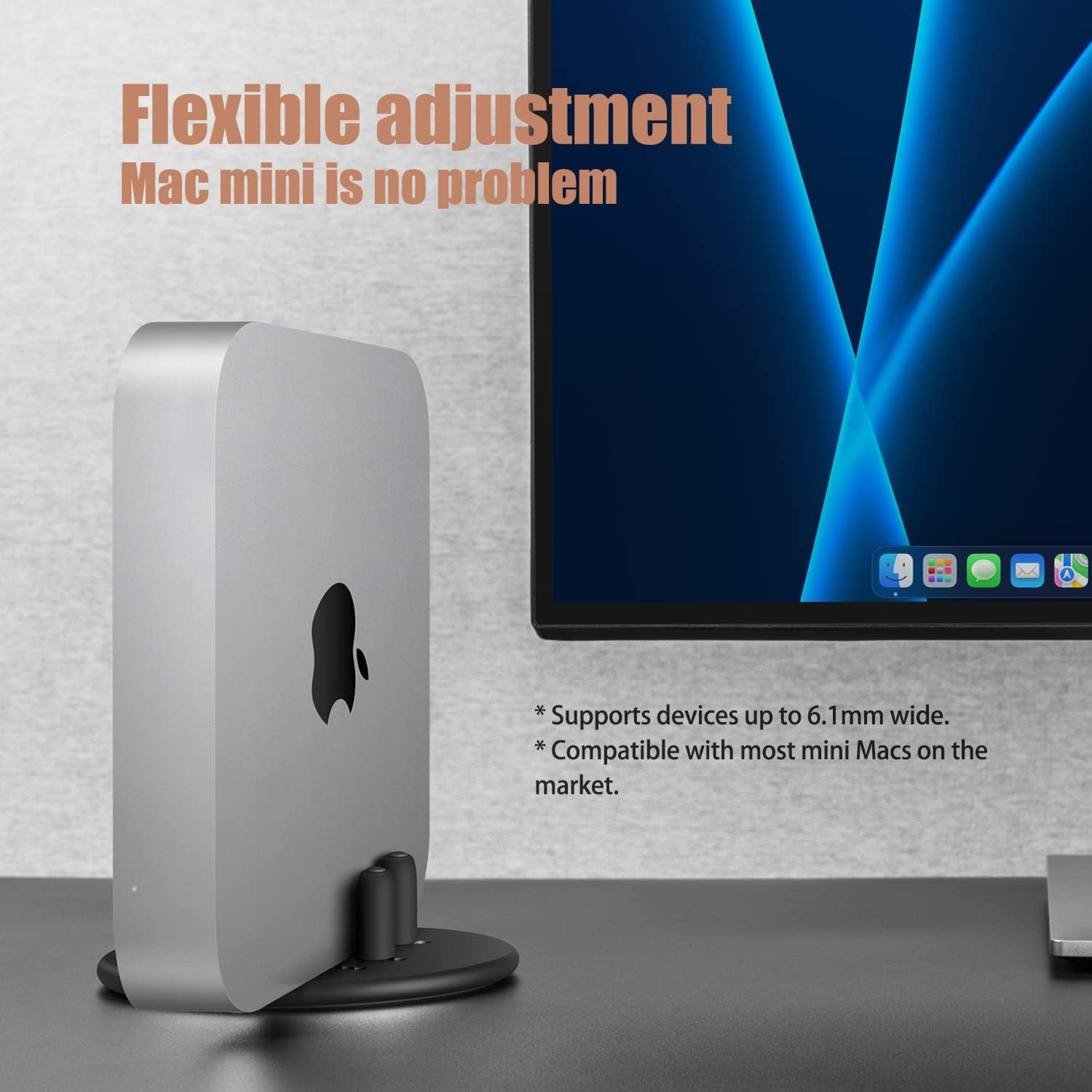 Magnetic Laptop & Mac Mini Vertical Stand Organizer, Engmolphy Magnetic Laptop Computer Holder Desktop Stand for New Retina Apple Macbook Pro/Air, Mac Mini, Apple TV, Ipad Pro and Cell Phones  enGMOLPHY   