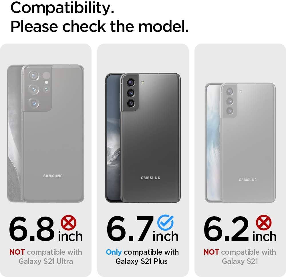 Spigen Ultra Hybrid Designed for Galaxy S21 plus Case (2021) - Crystal Clear  Spigen   