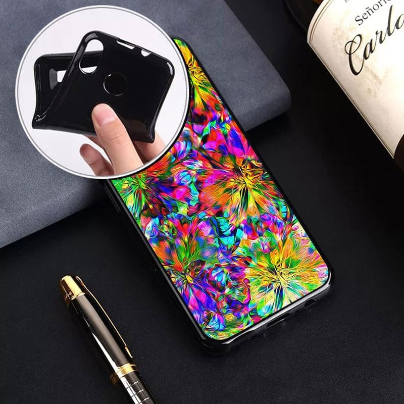 WIMSPEED Shockproof Phone Case for Sony Xperia 5 V (6.1") + 2 Pack Tempered Glass Protective Film, Slim Soft Silicone Shell anti Scratch TPU Cover for Sony Xperia 5 V - Colorful  WIMSPEED   