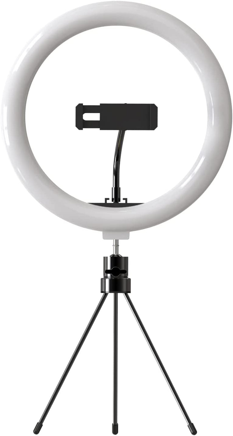 Imuviy Selfie Ring Light Set with Tripod Stand and Adjustable Cell Phone Holder for Live Stream or Diammable Desk Makeup Ring Light Kit Mini Led Camera Ringlight for Youtube Videos Photography  imuviy   