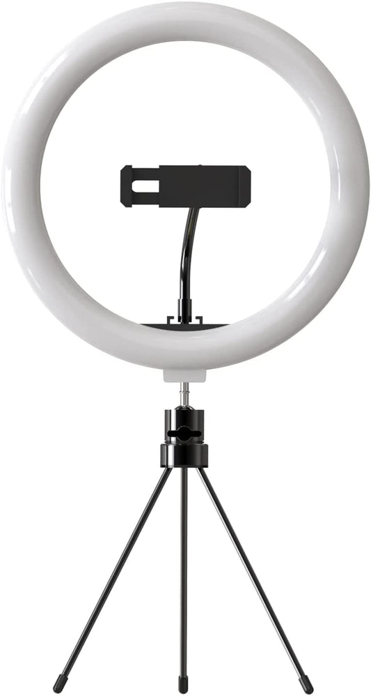 Imuviy Selfie Ring Light Set with Tripod Stand and Adjustable Cell Phone Holder for Live Stream or Diammable Desk Makeup Ring Light Kit Mini Led Camera Ringlight for Youtube Videos Photography  imuviy   