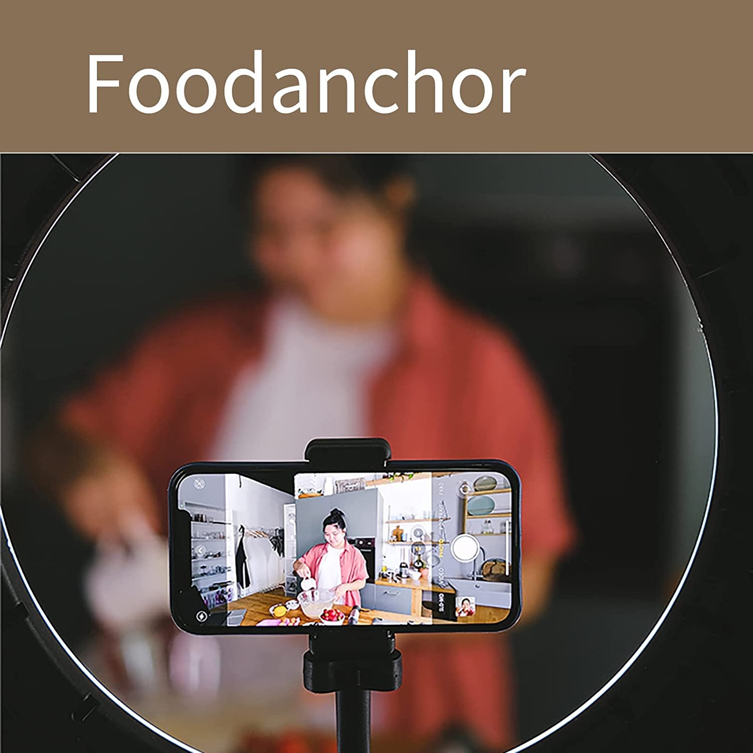 Imuviy Selfie Ring Light Set with Tripod Stand and Adjustable Cell Phone Holder for Live Stream or Diammable Desk Makeup Ring Light Kit Mini Led Camera Ringlight for Youtube Videos Photography  imuviy   