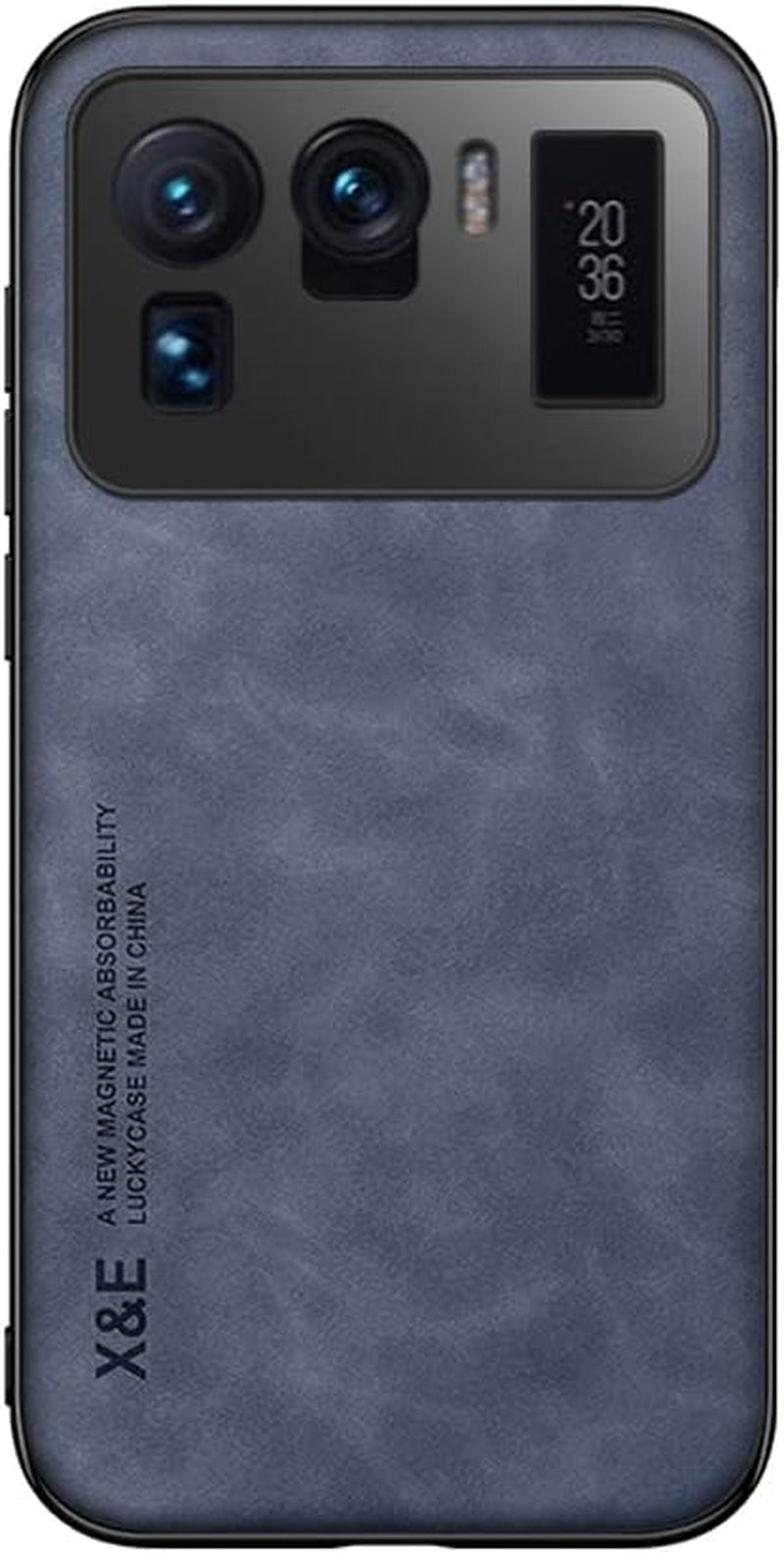 Kepuch Mowen Case Cover Bumper Built-In Metal Plate for Xiaomi 11 Ultra - Black  Kepuch Silklike-Blue  