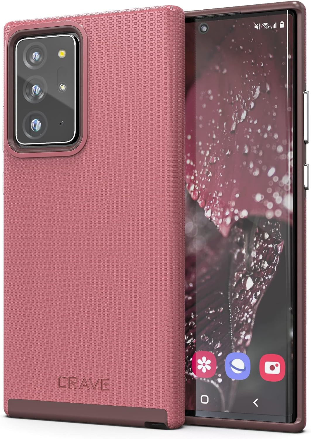 Crave Dual Guard for Galaxy Note 20 Ultra Case, Shockproof Protection Dual Layer Case for Samsung Galaxy Note 20 Ultra - Aqua  Crave Berry  