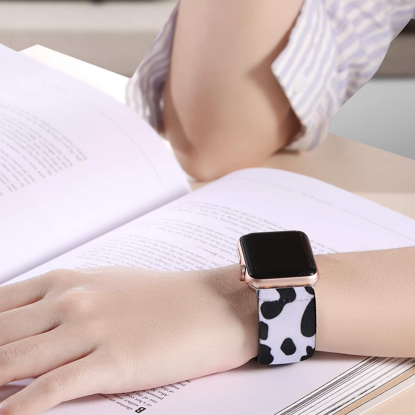 Vcegari Compatible with Apple Watch 38Mm 40Mm 42Mm 44Mm, Adjust Sport Elastic Band Nylon Replacement Wristband for Iwatch Series SE/6/5/4/3/2/1 Women Men Girls  Vcegari   