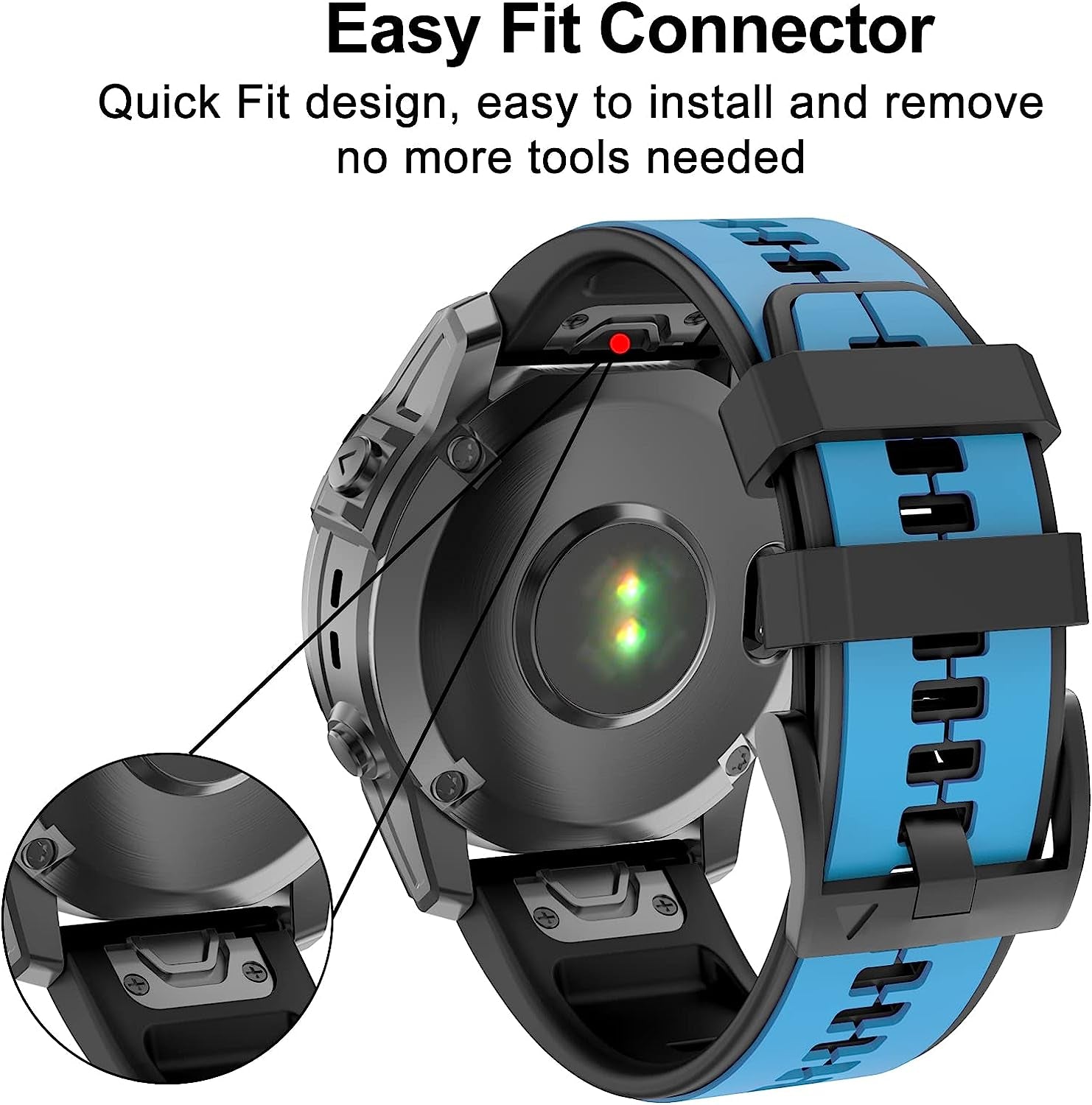 ISABAKE Compatible with Fenix 5 Watch Band, Easy Fit 22MM Band for Fenix 5 Plus/Fenix 6/Fenix 7/Forerunner 935/Forerunner 945/Approach S60/Quatix 5/Quatix 6  Isabake   