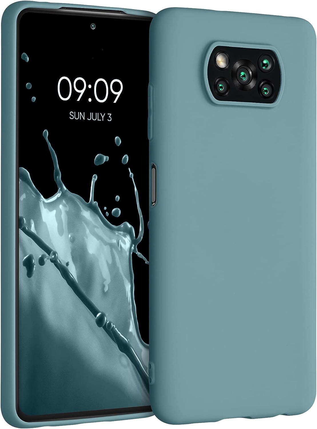 Kwmobile Case Compatible with Xiaomi Poco X3 Nfc/Poco X3 Pro Case - Soft Slim Protective TPU Silicone Cover - Arctic Night  KW-Commerce   