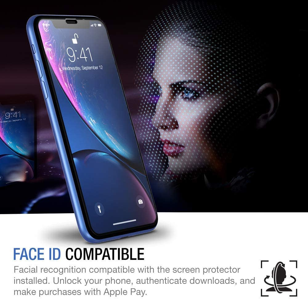 TETHYS Glass Screen Protector Designed for Iphone 11 / Iphone XR (6.1") [Edge to Edge Coverage] Full Protection Durable Tempered Glass Compatible Iphone XR/11 [Guidance Frame Include] - Pack of 3  TETHYS   