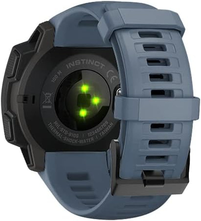 LKDJNC Silicone Band for Garmin Instinct/Esports/Tactical/Tide Solar Accessories Bands Smart Strap Watchband Quick Fit Wristband Correa  LKDJNC L For Instinct Tide 