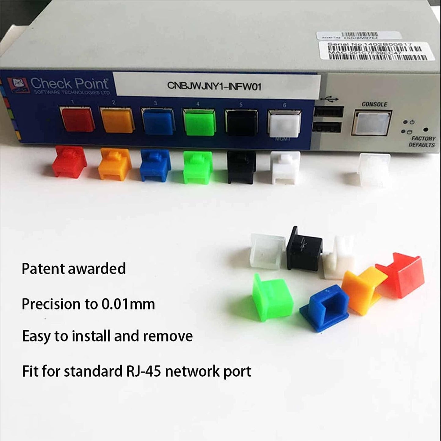 20Pcs RJ-45 Plug Protector Dust Covers, Plastic RJ45 a Female Anti-Dust Plug Ethernet Hub Port Protector for RJ45 Female Port (Blue)  Generic   