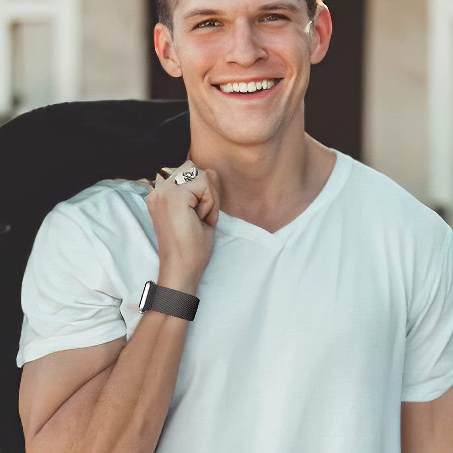 Daqin 3 Pack Stretchy Nylon Solo Loop Band Compatible with Apple Watch Band 41Mm 45Mm 38Mm 40Mm 42Mm 44Mm 49Mm, Adjustable Elastic Braided Straps for Apple Watch Ultra Iwatch Series 8/7/6/5/4/3/2/1/SE  Ylire-US   