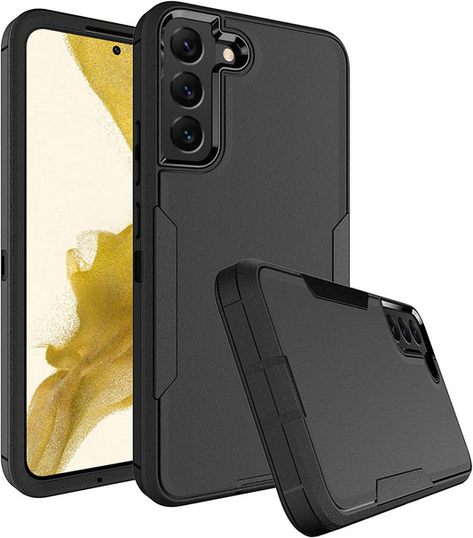 Dahkoiz for Samsung Galaxy S22 plus Case, Dust-Proof Port Cover, Full Body Durable Silicone Rubber Phone Case for Samsung Galaxy S22 plus 5G, Black  UNISMART INC   