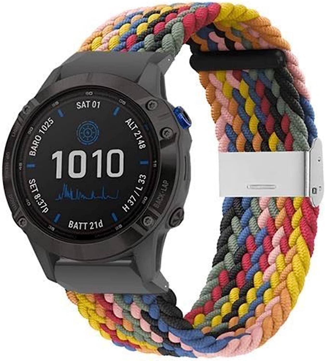 GQMYOK Braided Nylon Watchbands for Garmin Quickfit Watch Band 22Mm  GQMYOK   