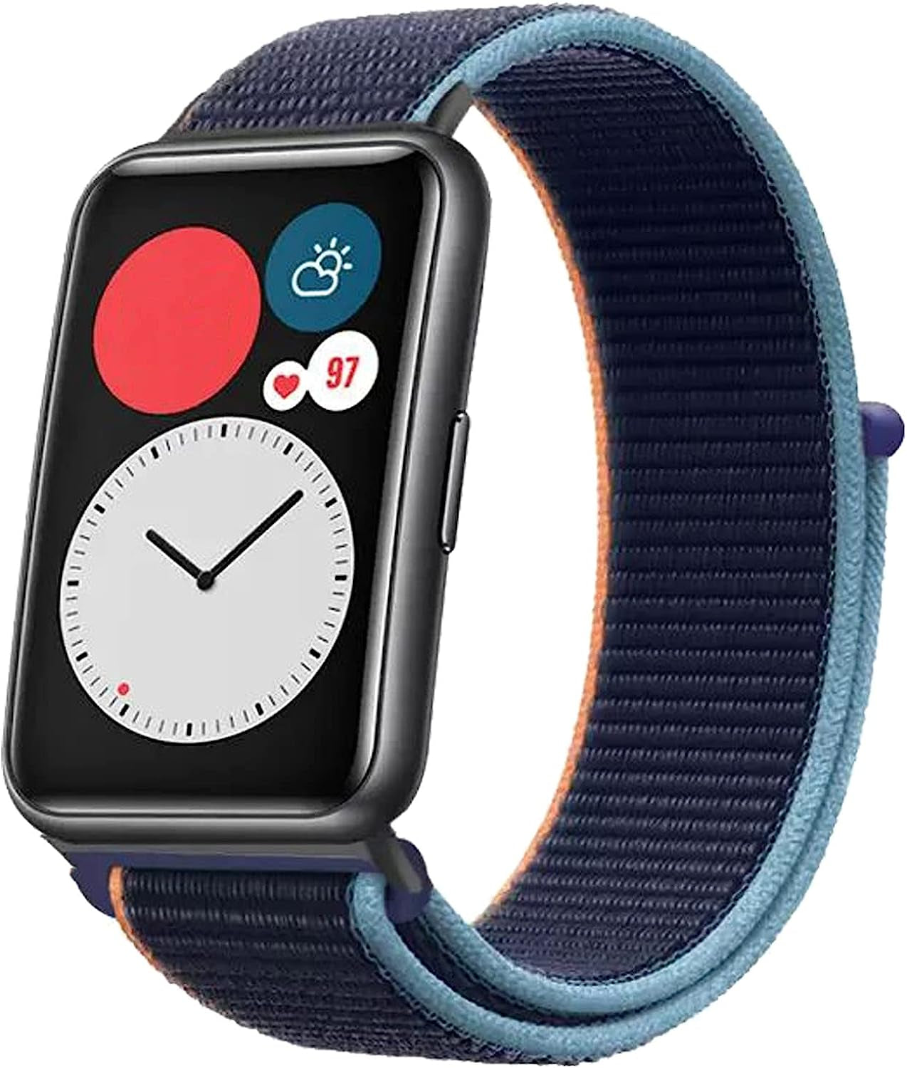 Sport Loop Band Compatible with Apple Watch Band 49Mm 45Mm 44Mm 42Mm 41Mm 40Mm 38Mm Men Women, Braided Stretchy Nylon Loop Bands for Apple Watch Ultra Iwatch Series 8 7 SE 6 5 4 3 2 1  KIUFWARS Navy Blue 42mm/44mm/45mm/49mm 