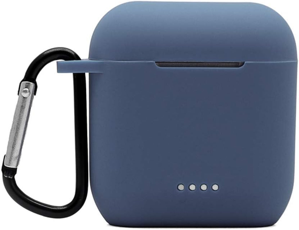 USSJ Protective Silicone Case Compatible with Tozo T6, Front LED Visible, Premium Accessory Shockproof Tozo T6 Case Cover with Keychain. (Pink)  USSJ Midnight Blue  