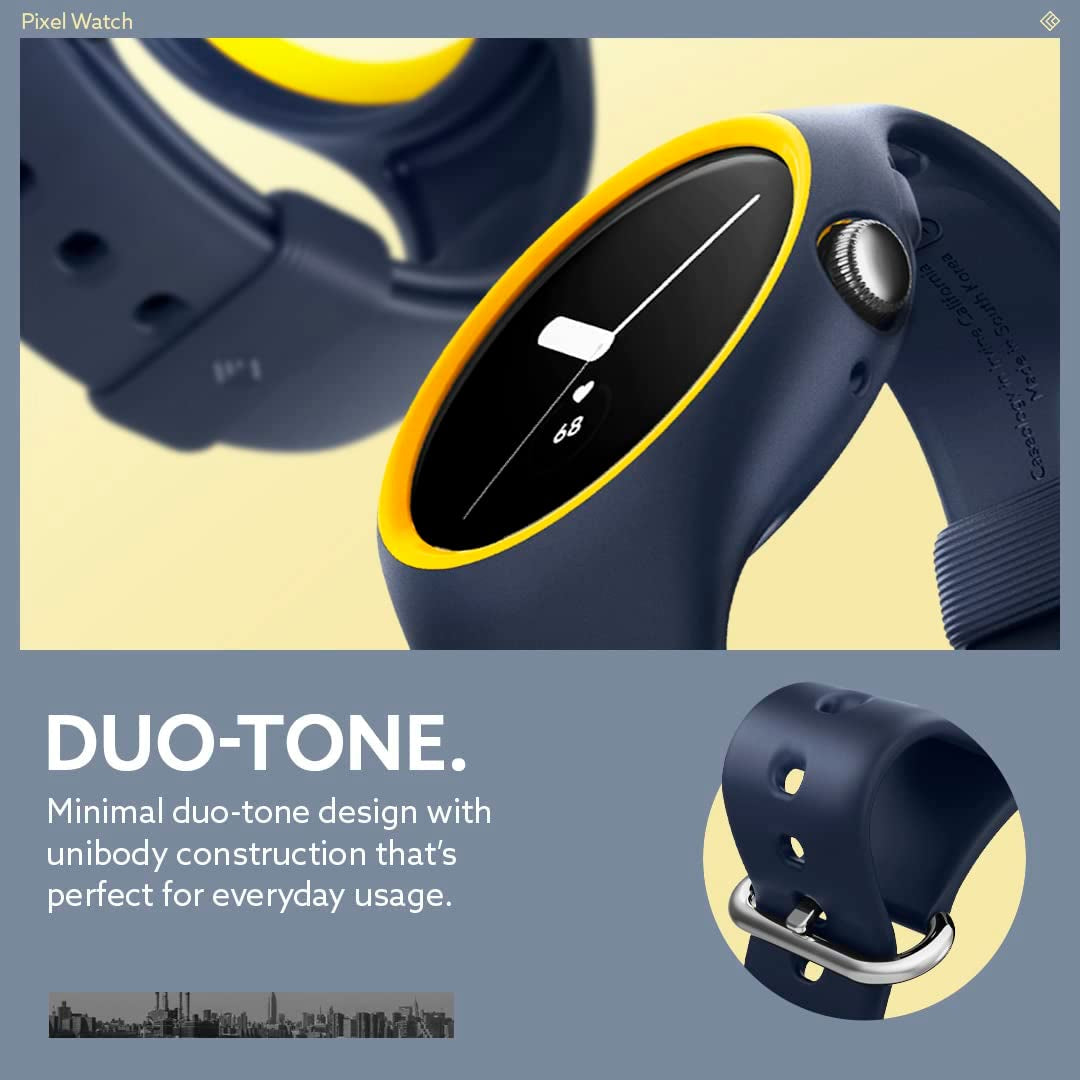 Caseology Nano Pop [Band with Case] Designed for Google Pixel Watch Case for Pixel Watch Band (2022) - Blueberry Navy  Spigen   