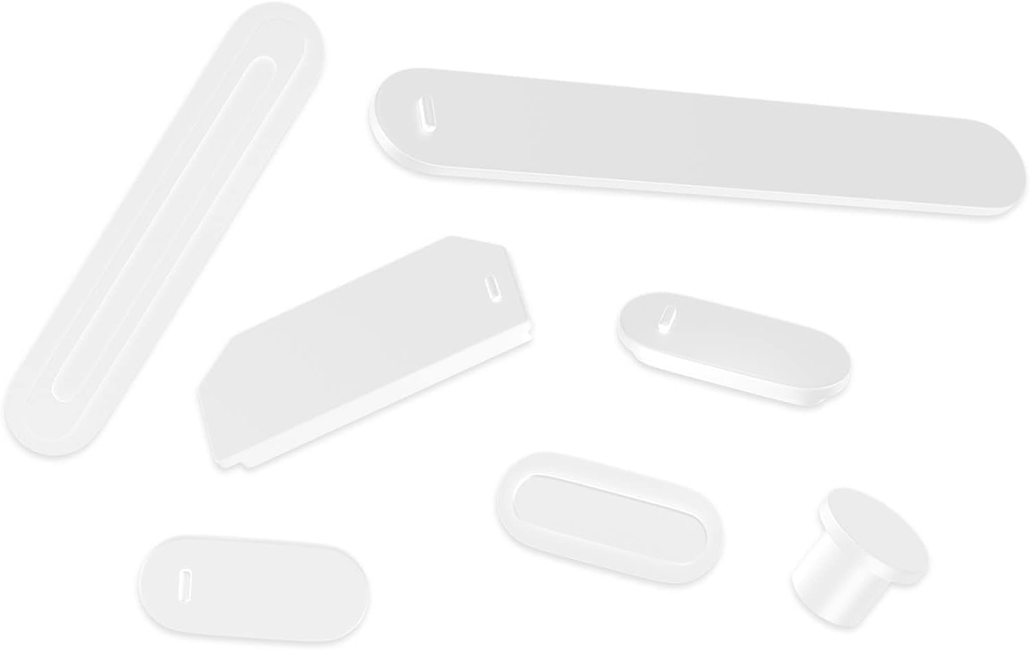 [15PC] Dust Plug for Macbook Air 13 M2 M1 A2681 A2337 A1932, Macbook Pro 13 Inch A2141 A2338 A2289 A2251 A2159 A1989 A1990 A1707 & Macbook Pro 16 A2141, Silicone Dust Cover for Macbook Pro - Black  LEZE Clear Macbook Pro 14 & 16 2021 