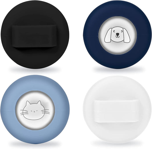 AIEX 4Pcs Airtag Cat Collar Holder Waterproof for 0.63Inch Width Strap, Silicone Airtag Holder Pet with 4 Colors Protective Airtag Case for Cat Collar Dog  AIEX   