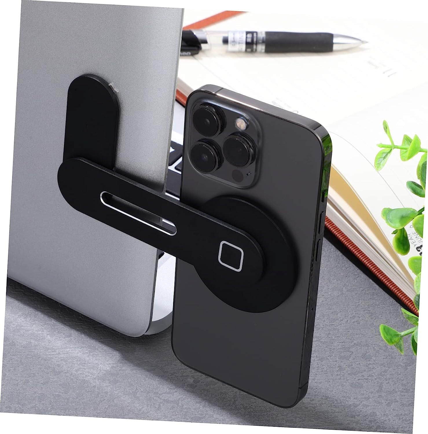 WOONEKY Bracket Magnetic Car Holder Laptop Holder for Desk Laptop Car Mount Magnetic Phone Stand for Desk Magnetic Laptop Rack Phone Bracket Stand for Laptop Magnetic Laptop Holder  WOONEKY   