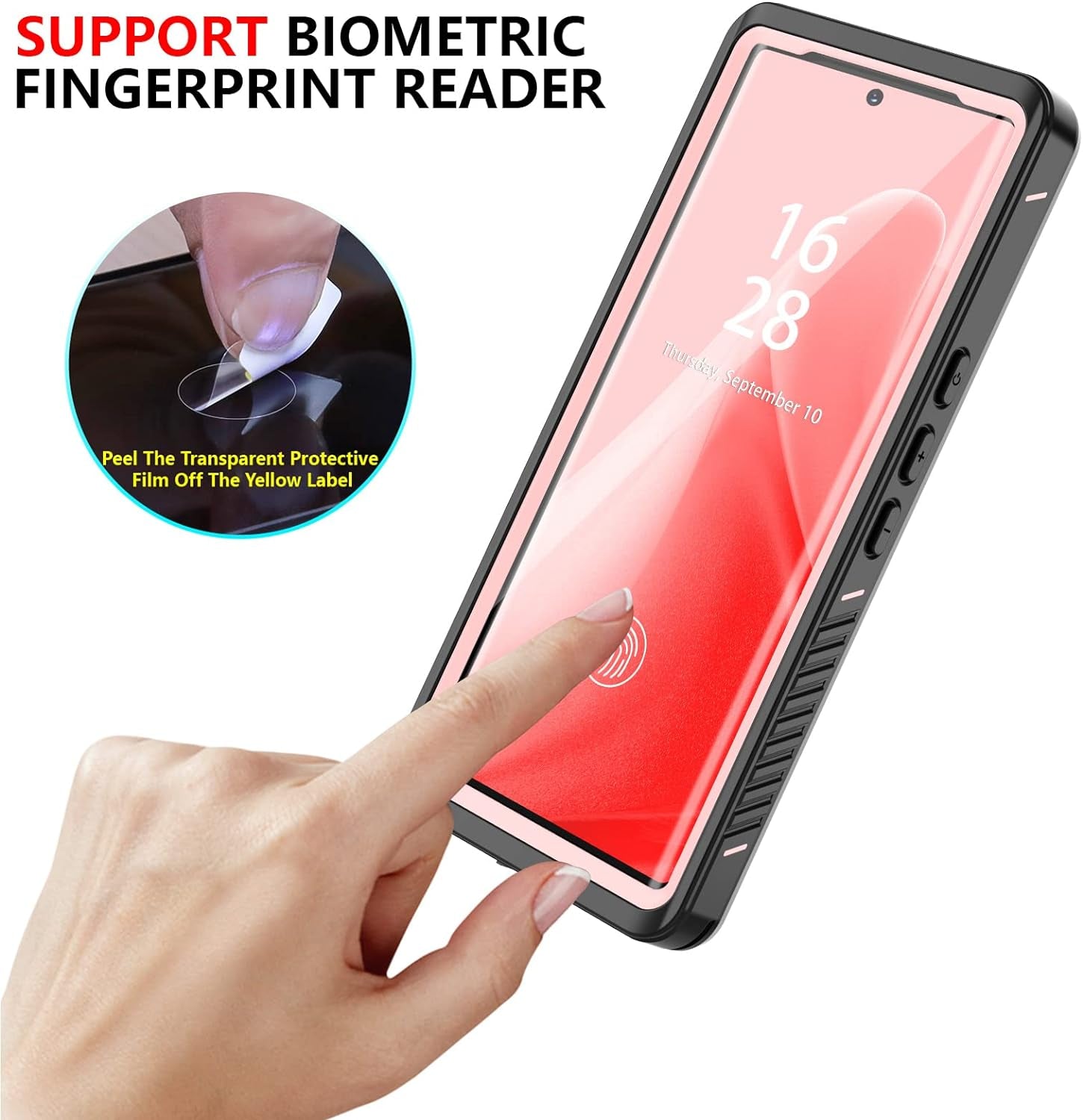 ANTSHARE Designed Google Pixel 6 Pro Case with Screen Protector Clear Pixel 6 Pro Protective Case Waterproof Shockproof, 360 Full Body Case Slim Cover for Pixel 6 Pro(Pink)  ANTSHARE   