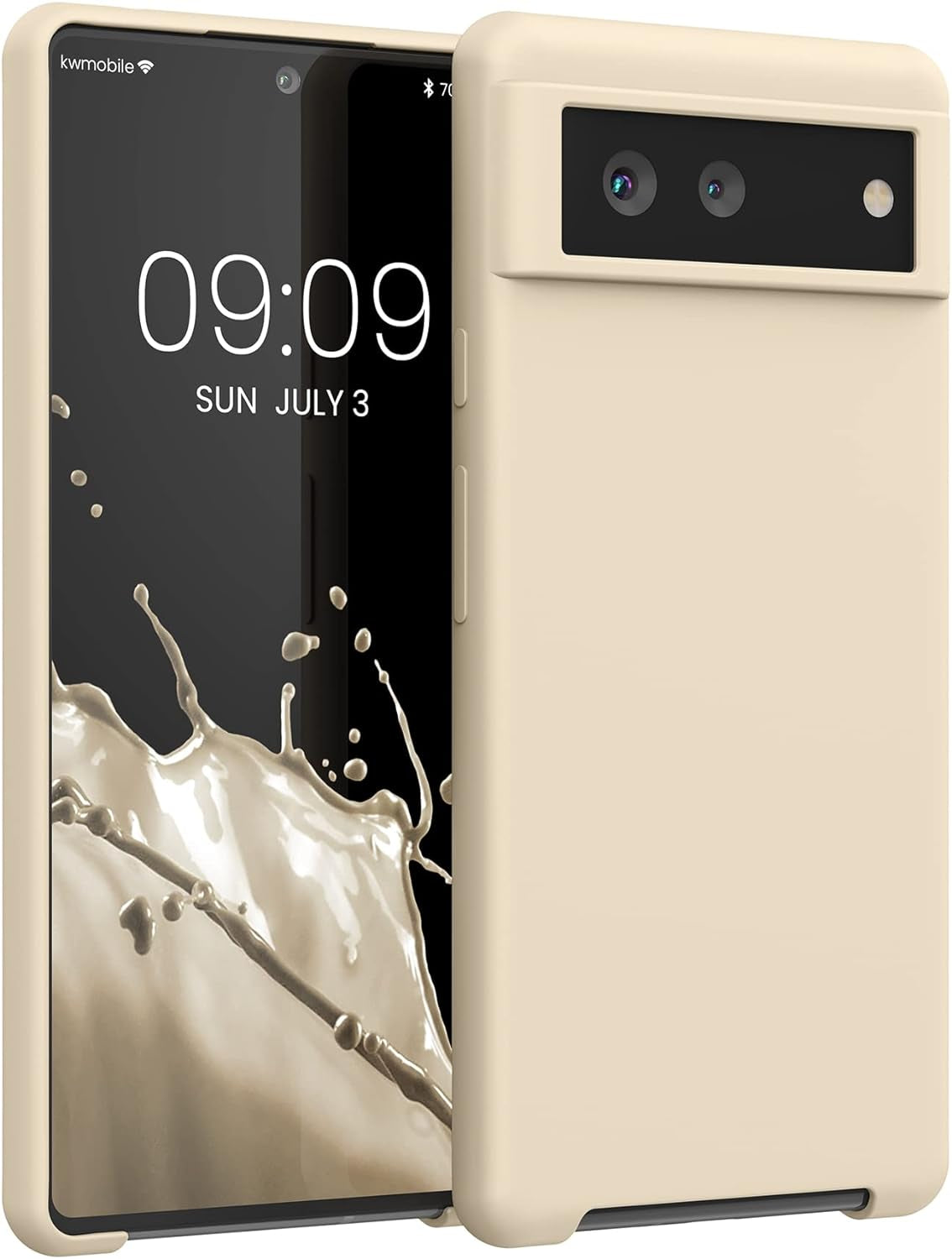 Kwmobile Case Compatible with Google Pixel 6 Case - TPU Silicone Phone Cover with Soft Finish - Dolce Vita  kwmobile Sugar Frosting  