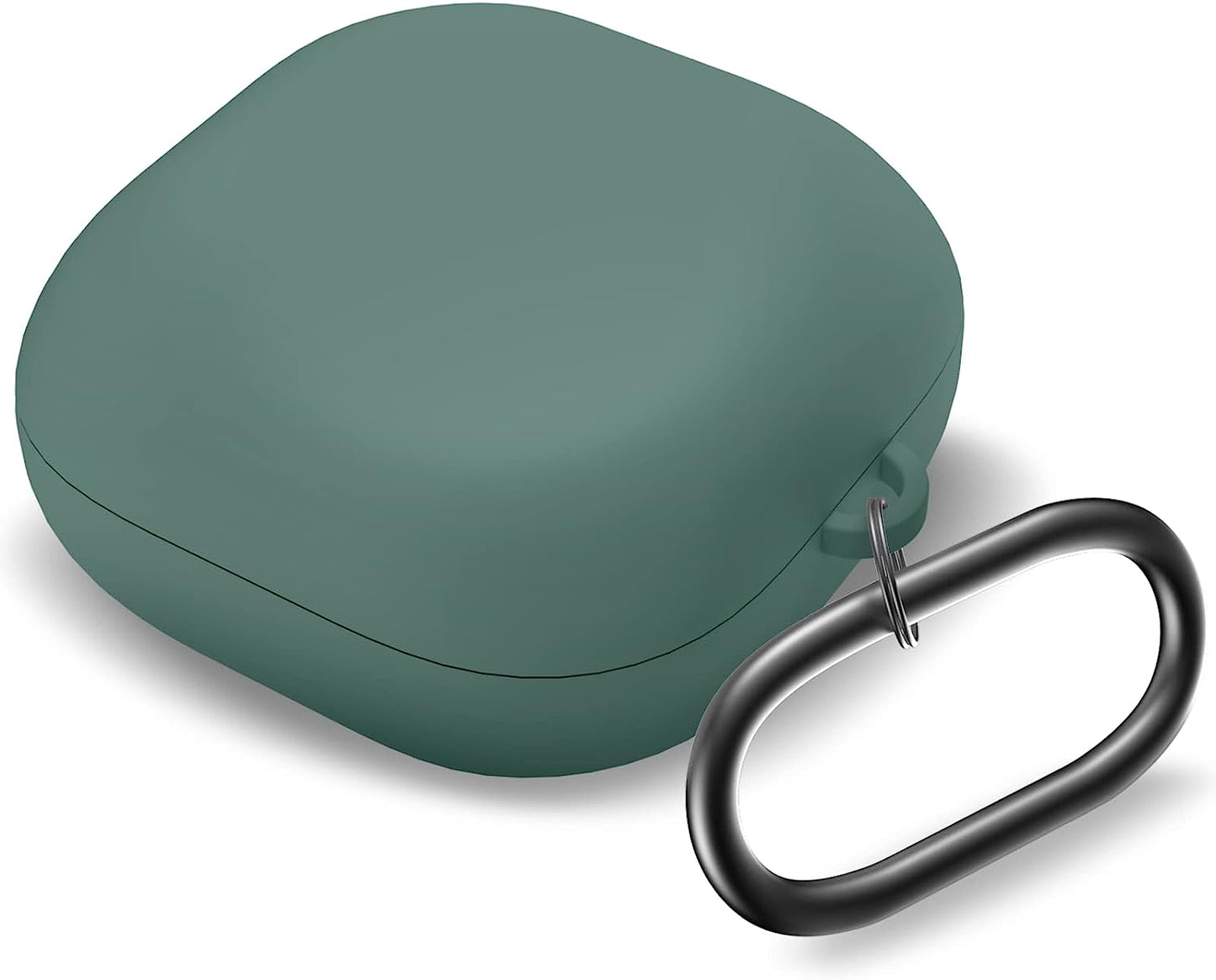 MOLOVA Silicone Case Compatible with Samsung Galaxy Buds 2 Pro/Galaxy Buds 2/ Galaxy Buds Pro/Galaxy Buds Live Case,Black  MOLOVA Dark Green  