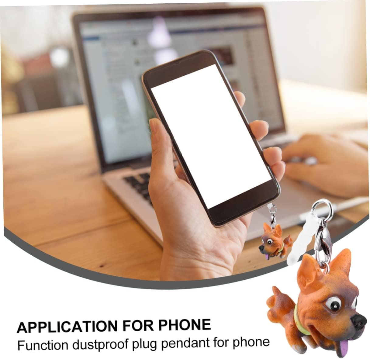 UKCOCO 1 Set 6 Pcs Mobile Phone Dust Plug Charm Earphone Jack Accessory Rubber USB Plug Earphone Jack Plug Charm Dog Pendant for Phone Telephone Plastic Cell Phone  UKCOCO   