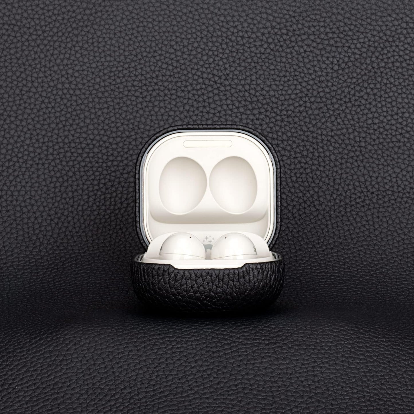 Cover Case for Samsung Galaxy Buds 2 Case，Galaxy Buds Pro Case Galaxy Buds Live Case,Genuine Leather Case Complete Protection against Scratches, Bumps, Anti-Shock and Anti-Slip Orange  Keminsung   