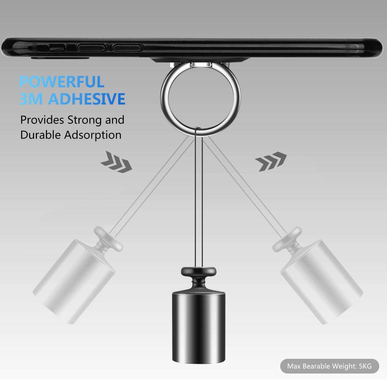 2 Pack Ultra Thin Gold Cell Phone Ring Holder Finger Kickstand, 360 Rotation Finger Stand Grip Loop for Magnetic Car Mount, Compatible with Iphone Samsung LG HTC, Etc  WOWOONE   