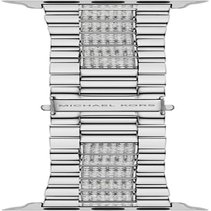 Michael Kors Interchangeable Watch Band Compatible with Your 38Mm/40Mm/41Mm Apple Watch- Stainless Steel Bracelet Bands for Apple Watch Series 8/7/6/5/4/3/2/1/SE  Michael Kors Silver Pavé  