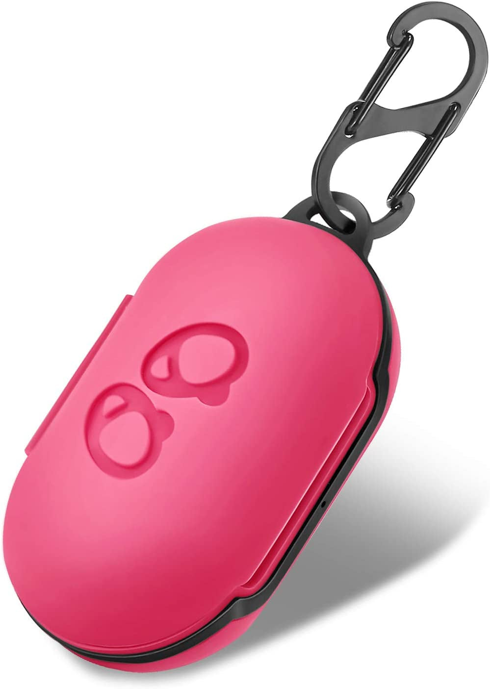 Lizhi Case for Samsung Galaxy Buds + plus (2020) / Galaxy Buds (2019), Galaxy Earbuds Silicone Skin Cover Shock-Absorbing Protective Case with Keychain, Hot Pink  LiZHi   