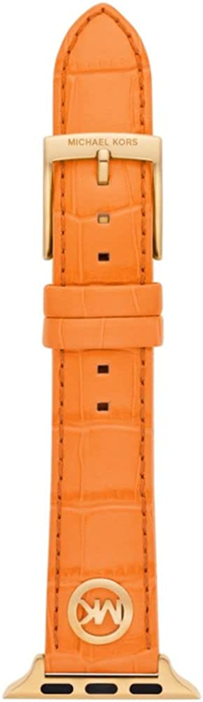 Michael Kors Interchangeable Watch Band Compatible with Your 38Mm/40Mm/41Mm Apple Watch- Leather or Silicone Bands for Apple Watch Series 8/7/6/5/4/3/2/1/SE  Michael Kors Apricot  