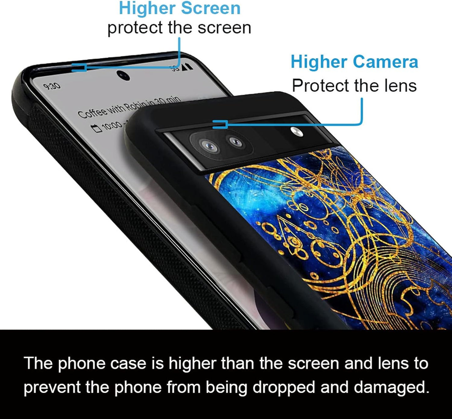 CARLOCA Compatible with Google Pixel 6A Case,Time Lord Writing Pattern Design for Girl Boy Shockproof Anti-Scratch Case for Google Pixel 6A  CARLOCA   