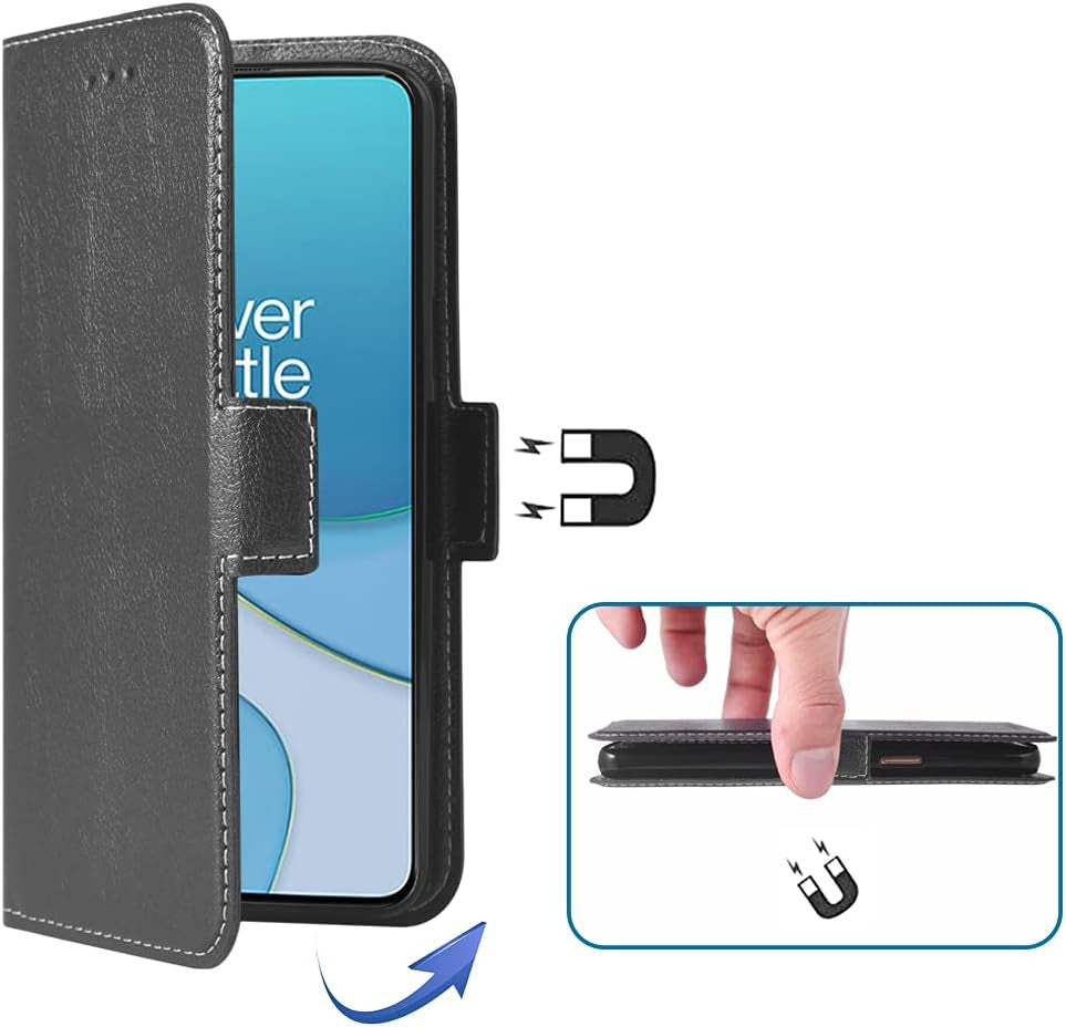WWAAYSSXA Compatible with Oneplus 8T Oneplus8T plus 5G Wallet Case Wrist Strap Lanyard Flip Cover Card Holder Cell Phone Cases for One Plus8T on 1 plus 8Tplus 1Plus 8T+ One+ 1+ 1+8T Pro G5 Black  WWAAYSSXA   