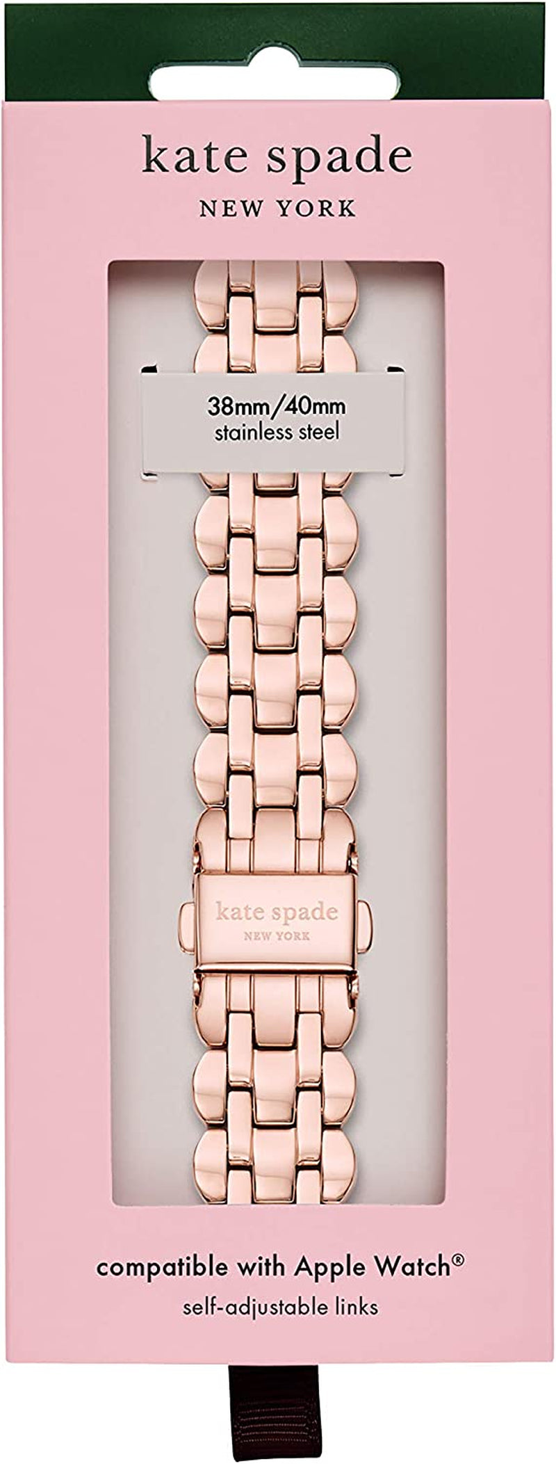 Kate Spade New York Stainless Steel Band for 38/40Mm Apple Watch Series 1-7, Color: Rose Gold (Model: KSS0067)  kate spade new york   
