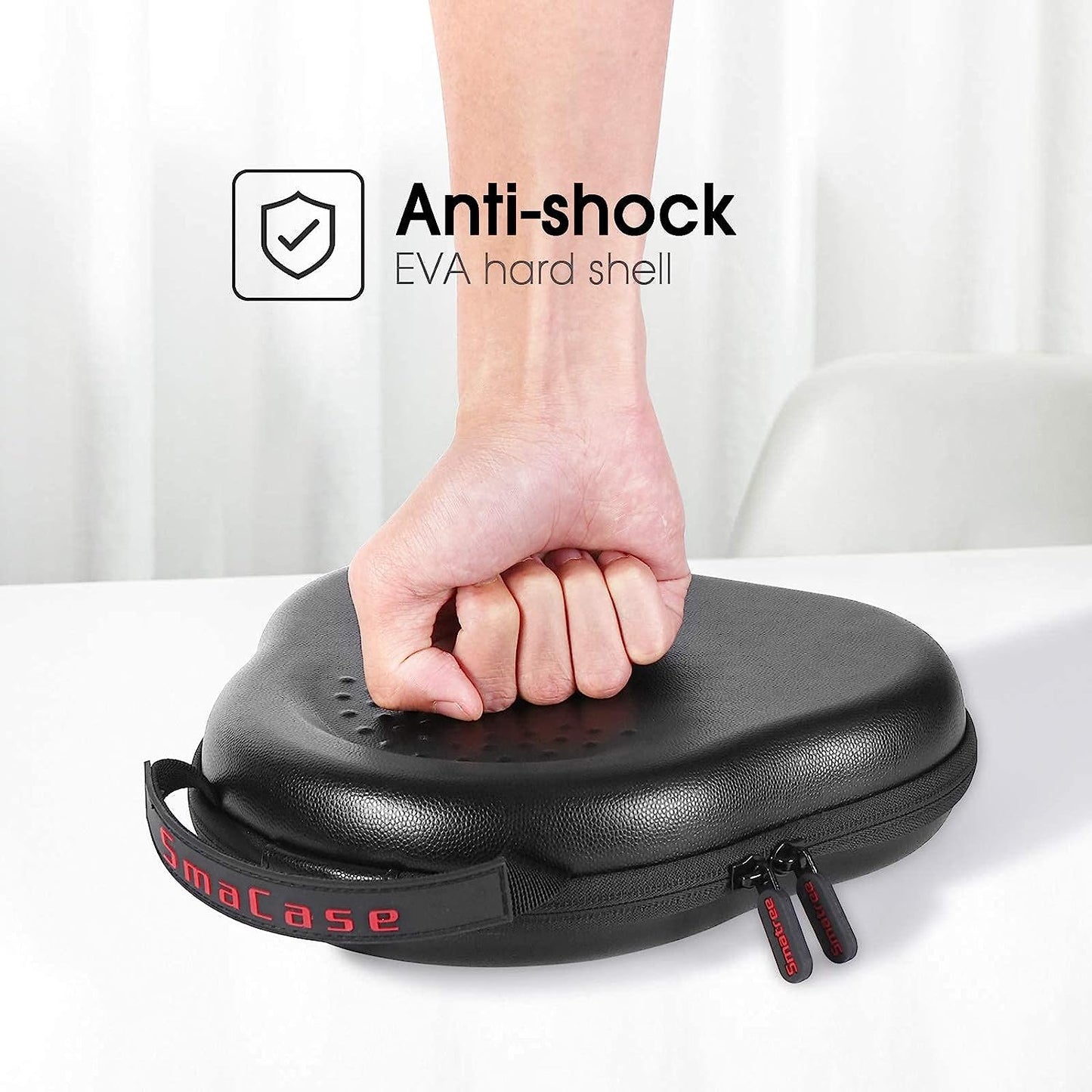 Smatree Hard Carrying Case Compatible with Airpod Max Headphones, Replacement Protective Travel Bag with Cable Storage (Black)  Smatree   