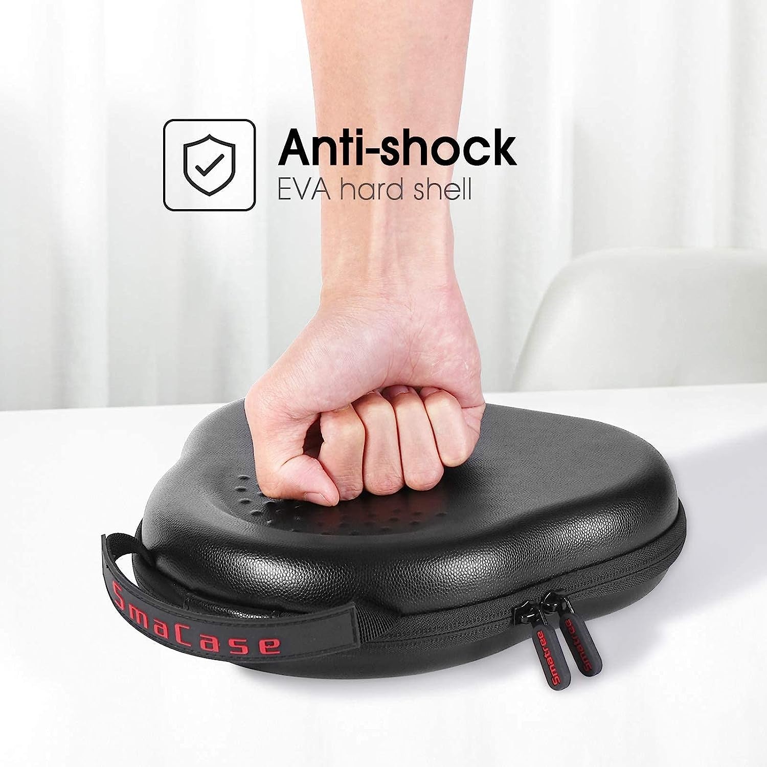 Smatree Hard Carrying Case Compatible with Airpod Max Headphones, Replacement Protective Travel Bag with Cable Storage (Black)  Smatree   