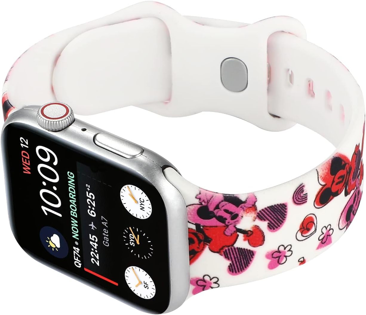 Onederhome Band Compatible with Apple Watch Bands 38 40 41Mm, Cartoon Silicone Printed Fadeless Cute Band for Girl Boy Iwatch Series 7 6 5 4 3 2 Se (KN, 38/40/41Mm)  OnederHome   
