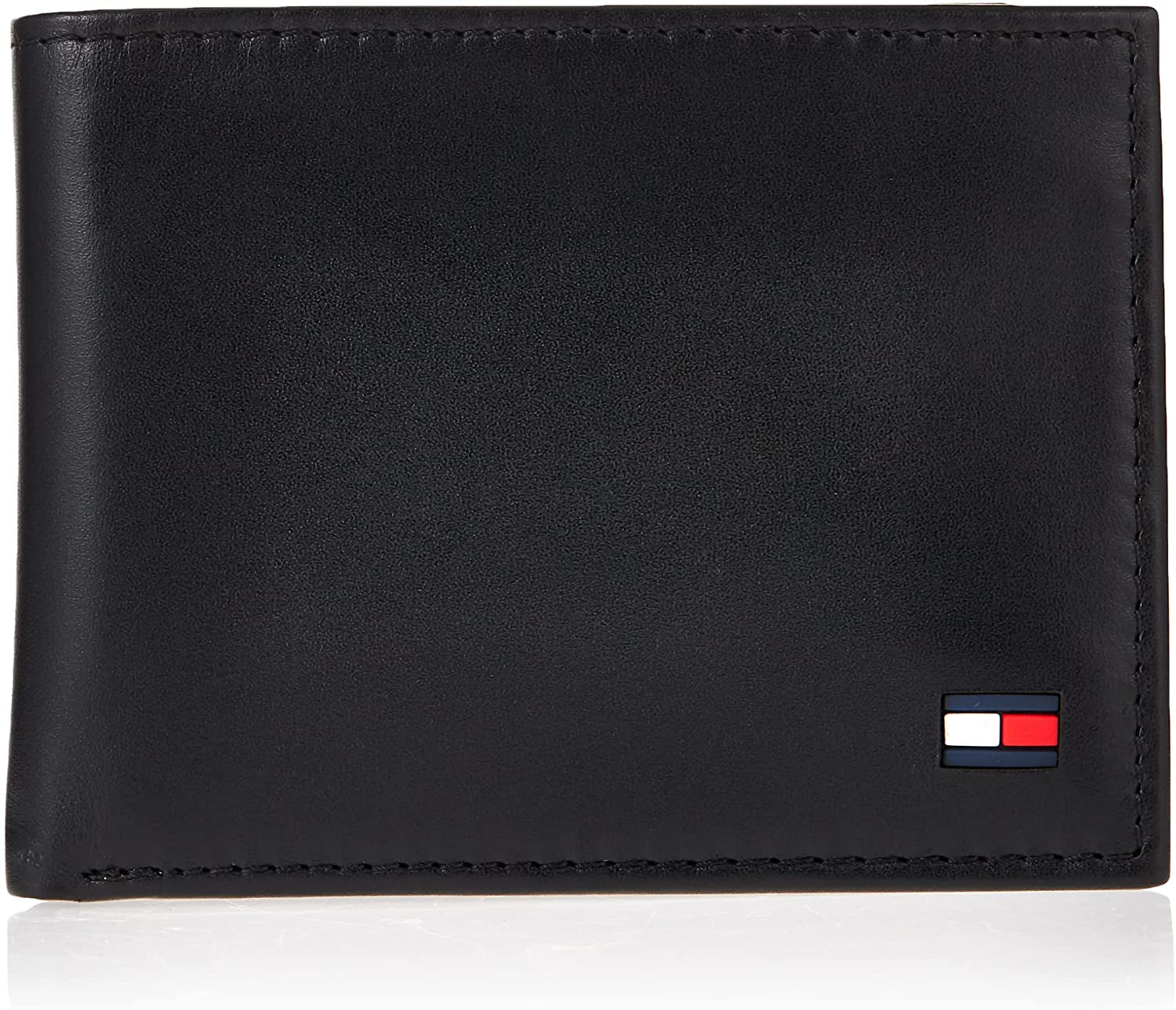 Tommy Hilfiger Men'S Genuine Leather Passcase Wallet with Multiple Card Slots  Tommy Hilfiger Men's Accessories Black Dore One Size 