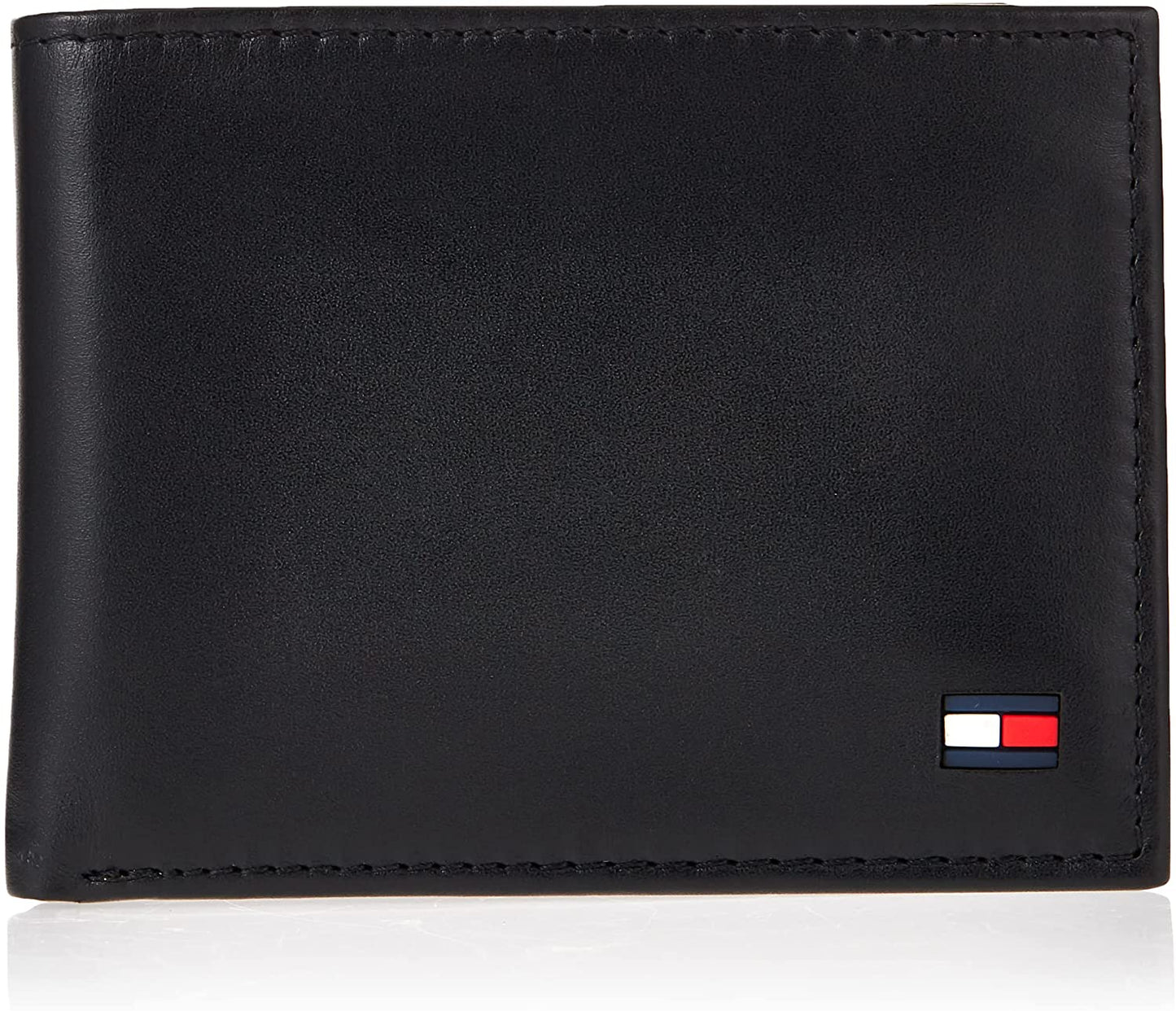 Tommy Hilfiger Men'S Genuine Leather Passcase Wallet with Multiple Card Slots  Tommy Hilfiger Men's Accessories Black Dore One Size 