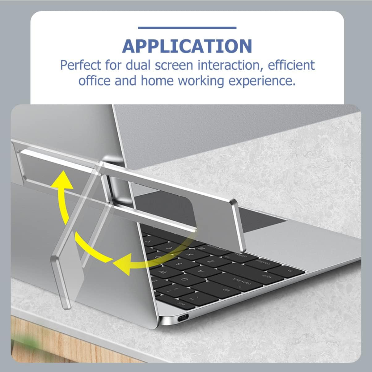 DIKACA Monitor Stand Aluminum Adjustable for Cell Phone Mobile Monitor Foldable Clip Stand Holder Folding Mount Smartphone Use Magnetic Rack Side Laptop Bracket Support Extension Alloy Phone Holder  DIKACA   