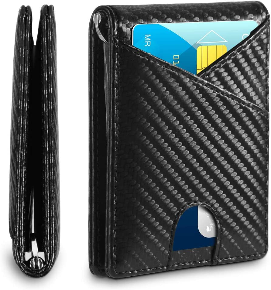 Tidoneam Mens Wallet with Money Clip RFID Blocking Slim Card Holder for Men with Gift Box  Tidoneam   
