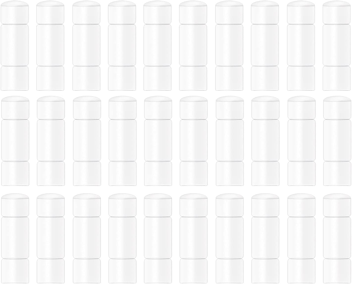 ONLYKXY 30Pcs Plastic Male Protector Cap Port Cover Anti-Dust Plugs for round DC 3.5MM USB Dust Stopper (White, DC 3.5MM)  ONLYKXY   