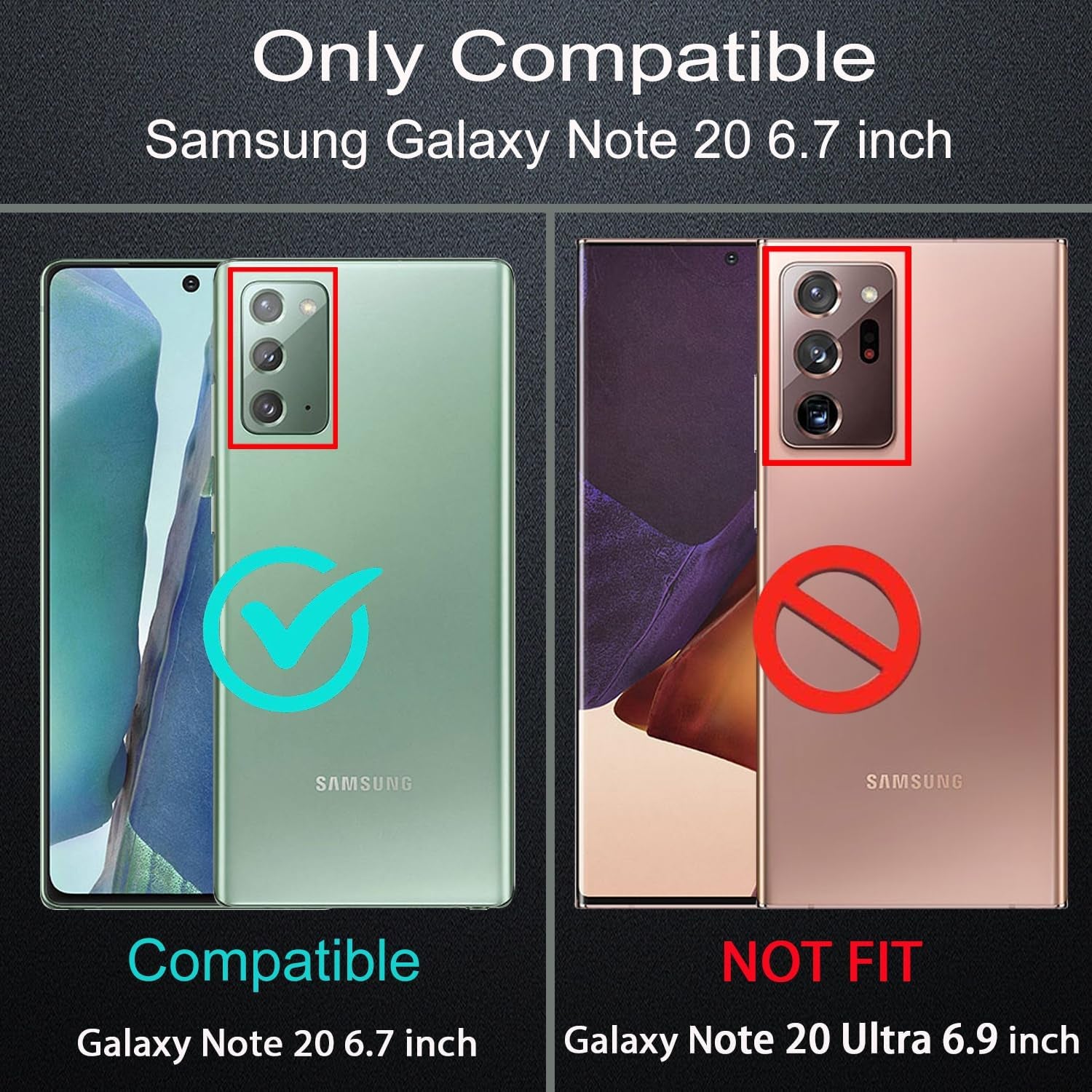 YKHJKLEC for Samsung Galaxy Note 20 Case, Military Grade Shockproof/Drop Proof/Dust Proof Case with 2Pcs Self Healing Flexible TPU Screen Protector & Camera Lens Protector (Blue/Turquoise)  YKHJKLEC   