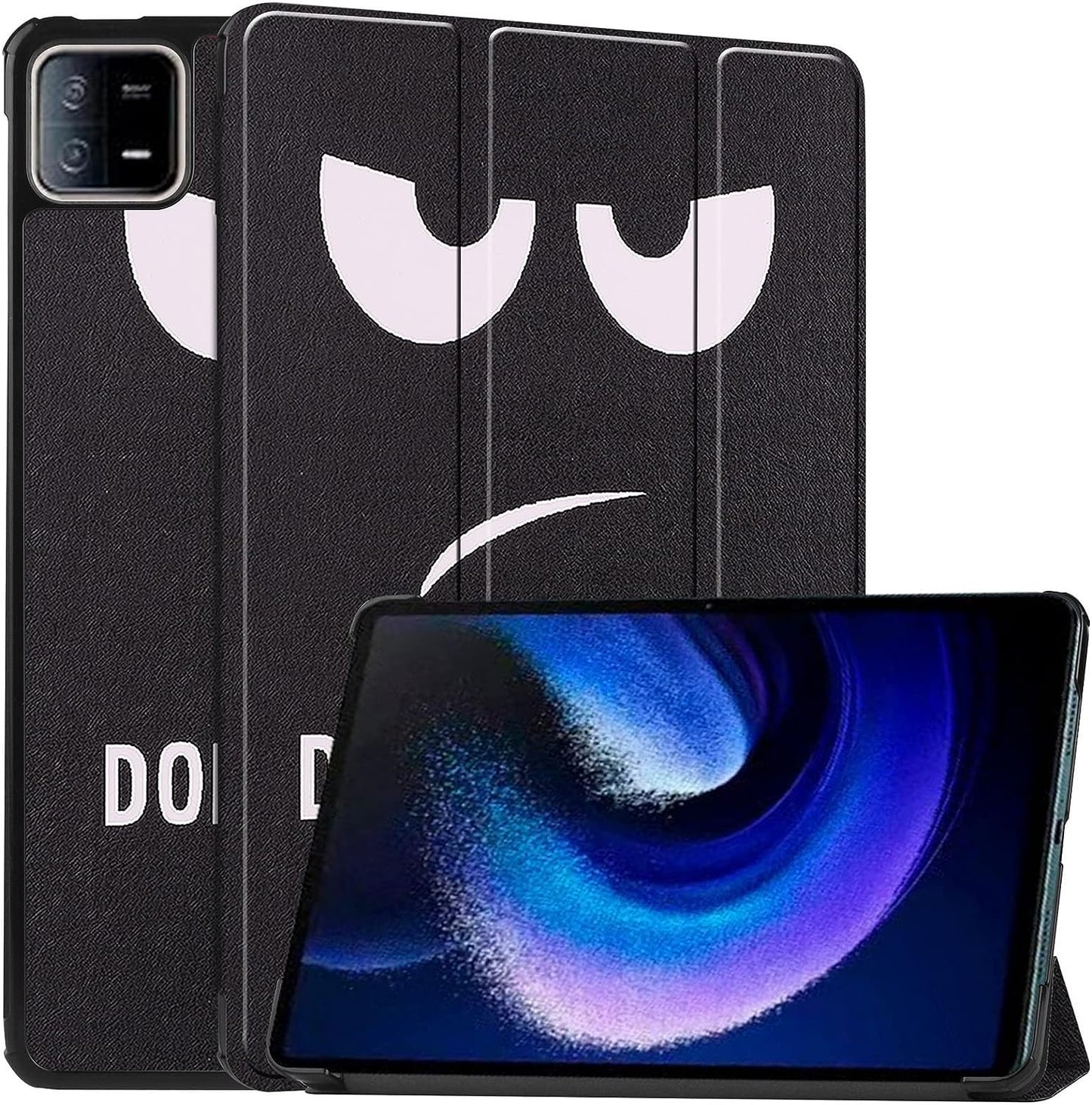 Dwaybox Case for Xiaomi Pad 6/Xiaomi Pad 6 Pro 2023 11.0 Inch, Folio Slim Lightweight Hard Shell Smart Protective Cover with Multi-Angle Stand -Dark Blue  DWaybox Eye Xiaomi Pad 6 11.0 Inch 
