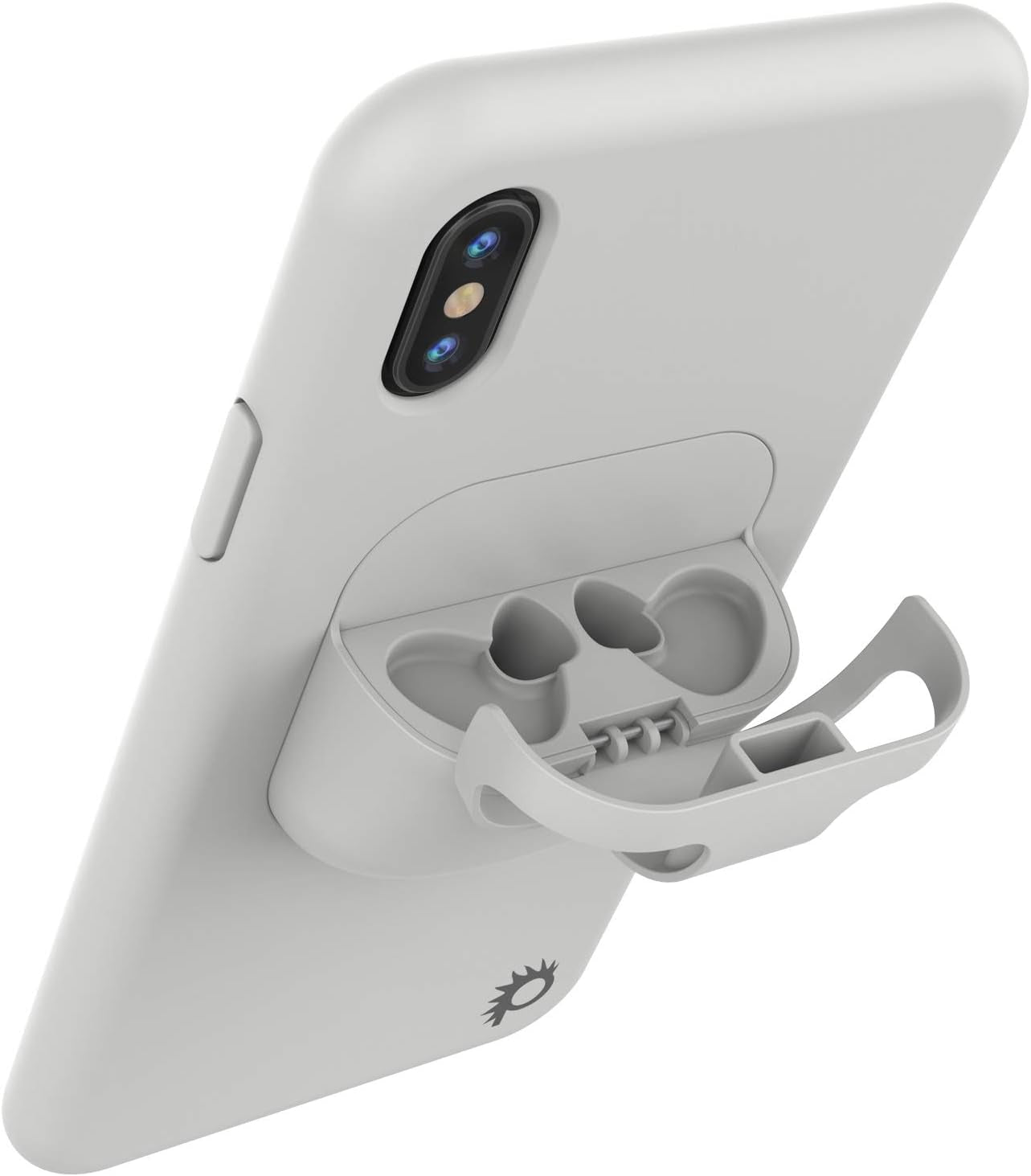 Punkcase Iphone Xs Max Airpods Case Holder (Centerpods Series) | Slim & Durable 2 in 1 Cover Designed for Iphone Xs Max (6.5") | Protects Your Phone & Stores Your Airpods Gen. 1 & 2 [White]  punkcase   