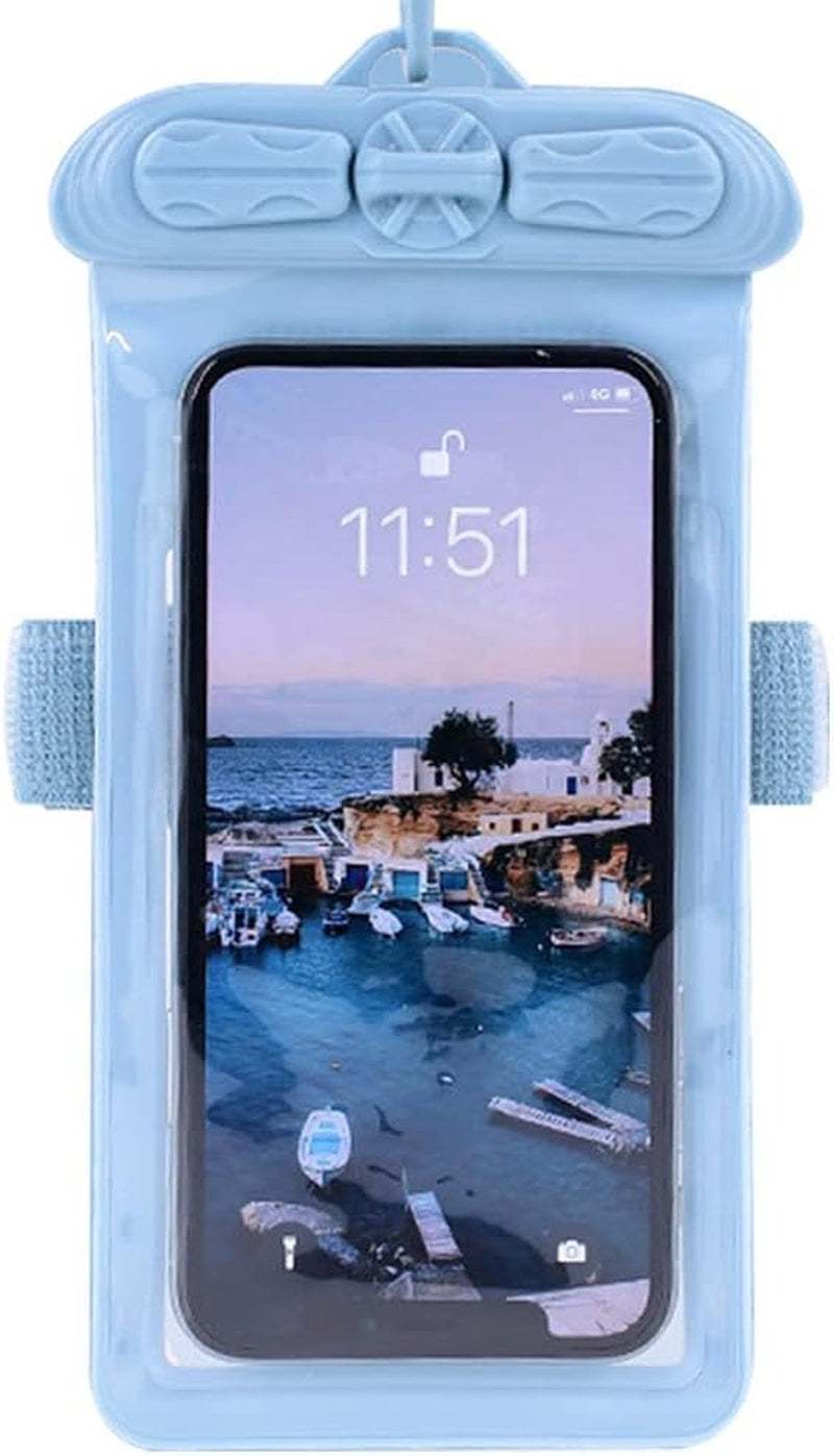 Vaxson Phone Case, Compatible with LEMORRY LG G7 Thinq G710EM Waterproof Pouch Dry Bag [ Not Screen Protector Film ] Blue  compatible with LEMORRY LG G7 ThinQ G710EM   