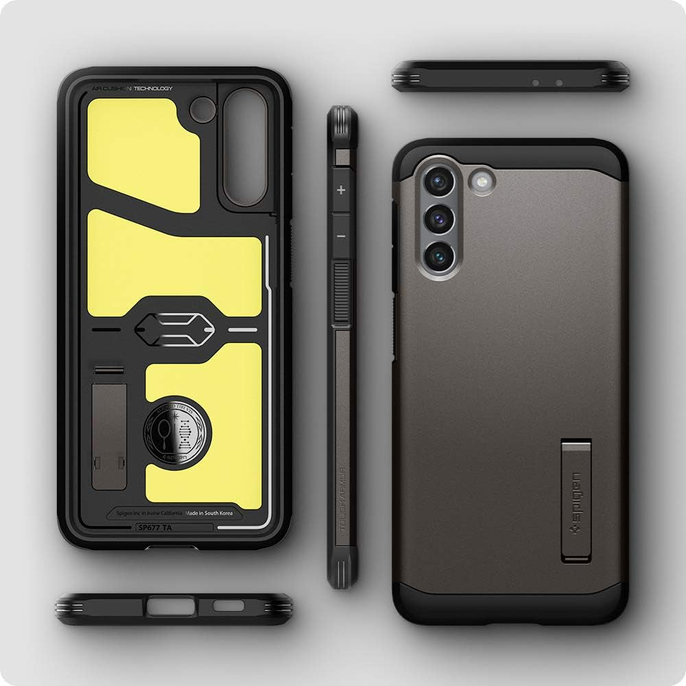 Spigen Tough Armor [Extreme Protection Tech] Designed for Galaxy S21 Case (2021) - Gunmetal  Spigen   